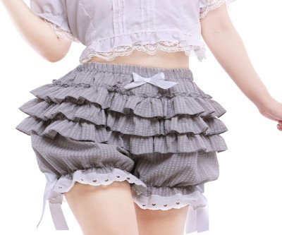 Vintage Gothic Lolita Ruffle Bloomers - Comfortable Pumpkin Shorts