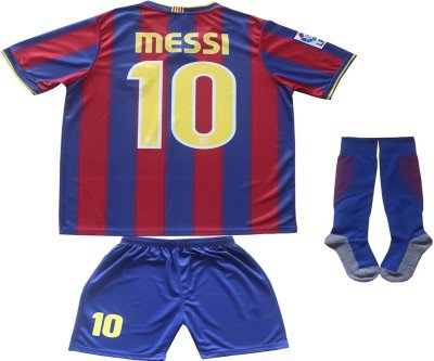 Vintage Messi Barcelona Jersey Set: Authentic 2009/2010 Leo #10 Kids Football Kit