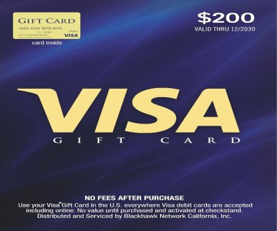 Visa $200 Gift Card - Perfect for Any Occasion