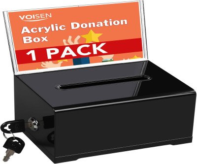 Secure Your Funds with the VOISEN Acrylic Donation Box