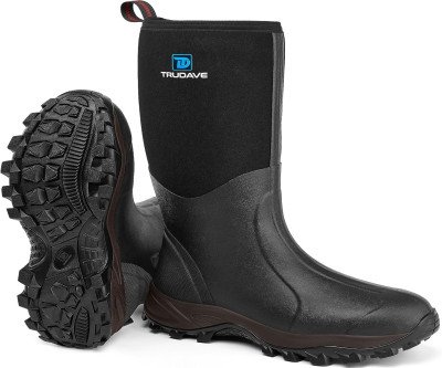Stay Dry & Warm All Day: Premium Waterproof Rubber Boots