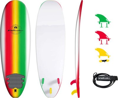 Beginner-Friendly 8ft Soft Top Surfboard