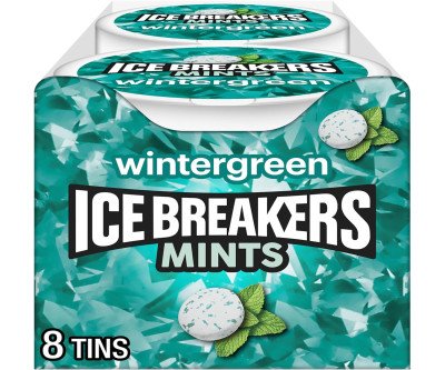 Cool Wintergreen Fresh Breath: Sugar-Free Mints, 8 Tins
