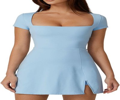 Comfort Meets Style: Women's Tennis Dress with Built-in Shorts