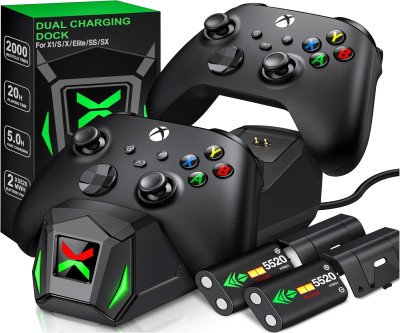 End Gaming Dead Zones with Dual 5520mWh Xbox Battery Charger