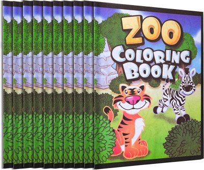18-Pack Zoo Animal Coloring Books for Kids