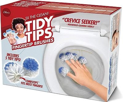 Tidy Tips Fingertip Toilet Brushes