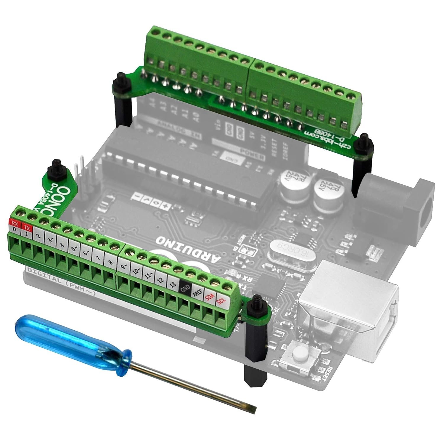 Arduino Fallout Terminal Tiny Screw-Terminal Breakout for Arduino UNO GPIO | ChunkyFinds