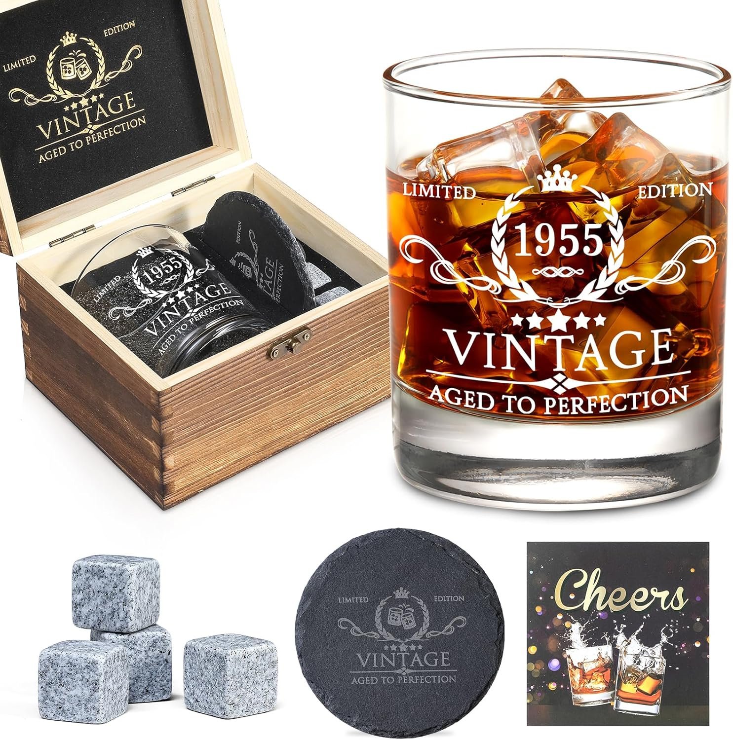 Toast to 70: Whiskey Glass Gift Set