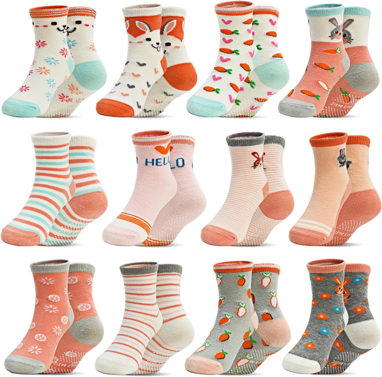 Keep Your Toddler Safe with Colorful Grippy Socks