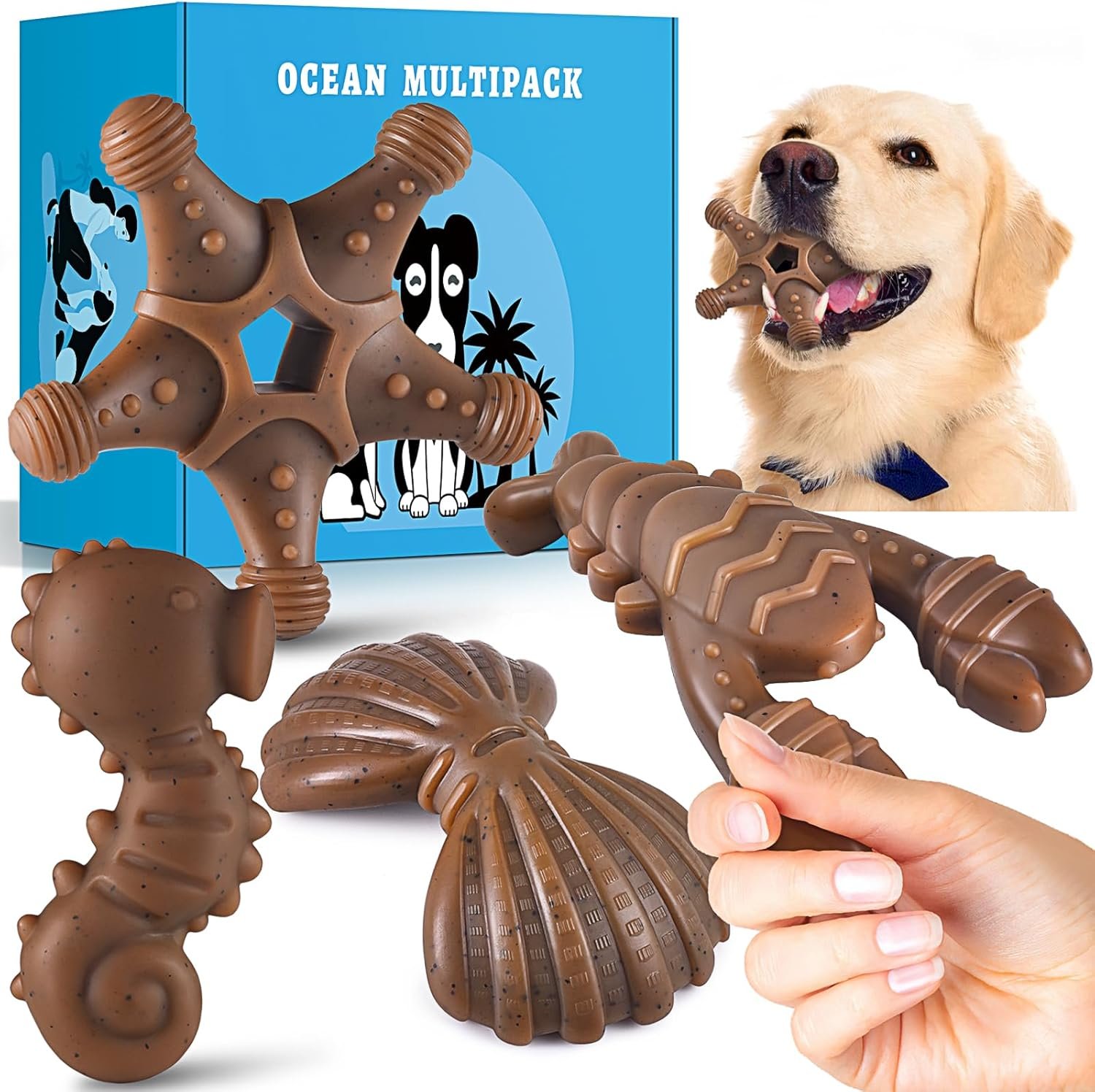 Tough Dog Toy Set - Lasting Fun for Aggressive Chewers