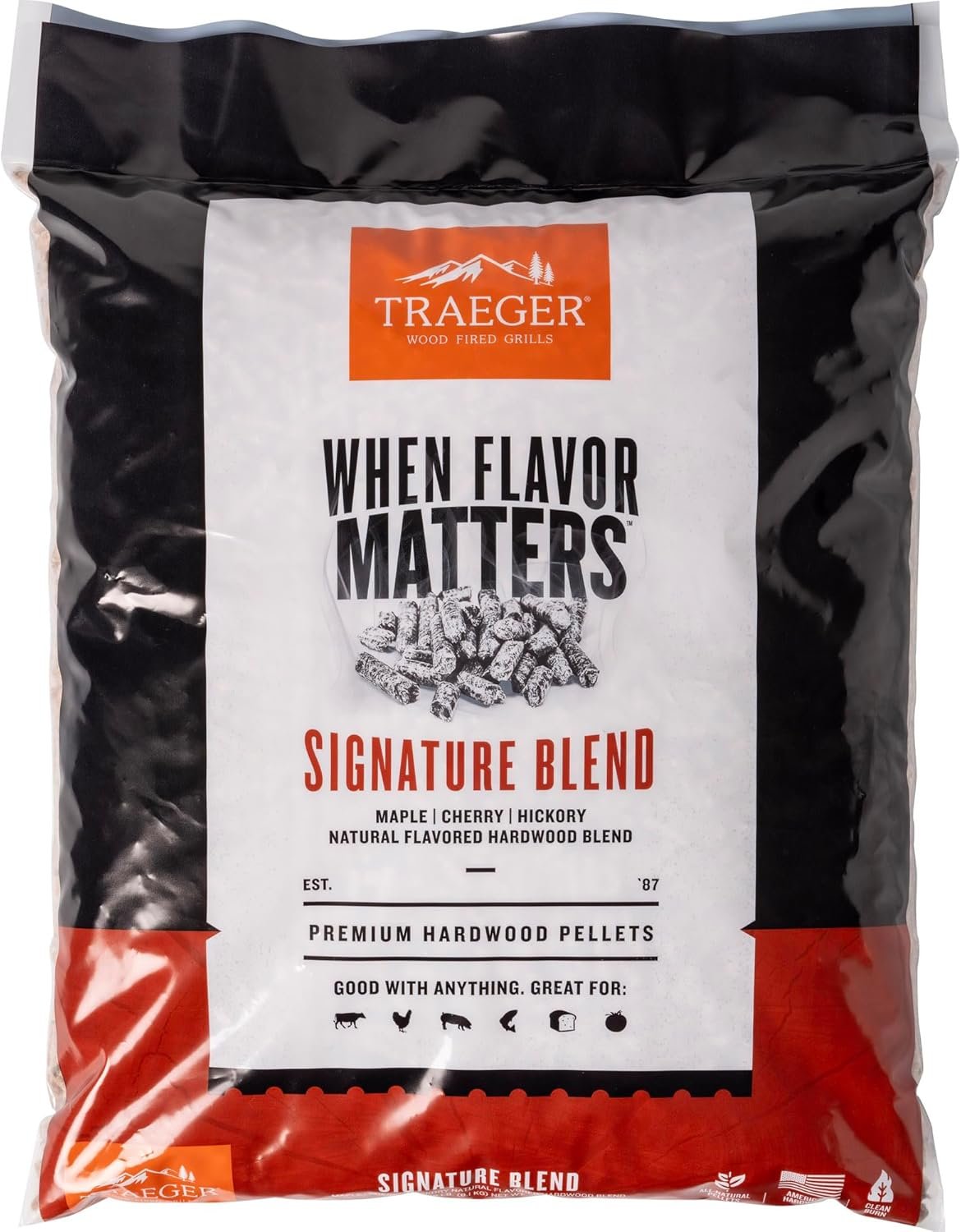 Traeger Signature Pellets: Hickory-Maple Bold Smoke