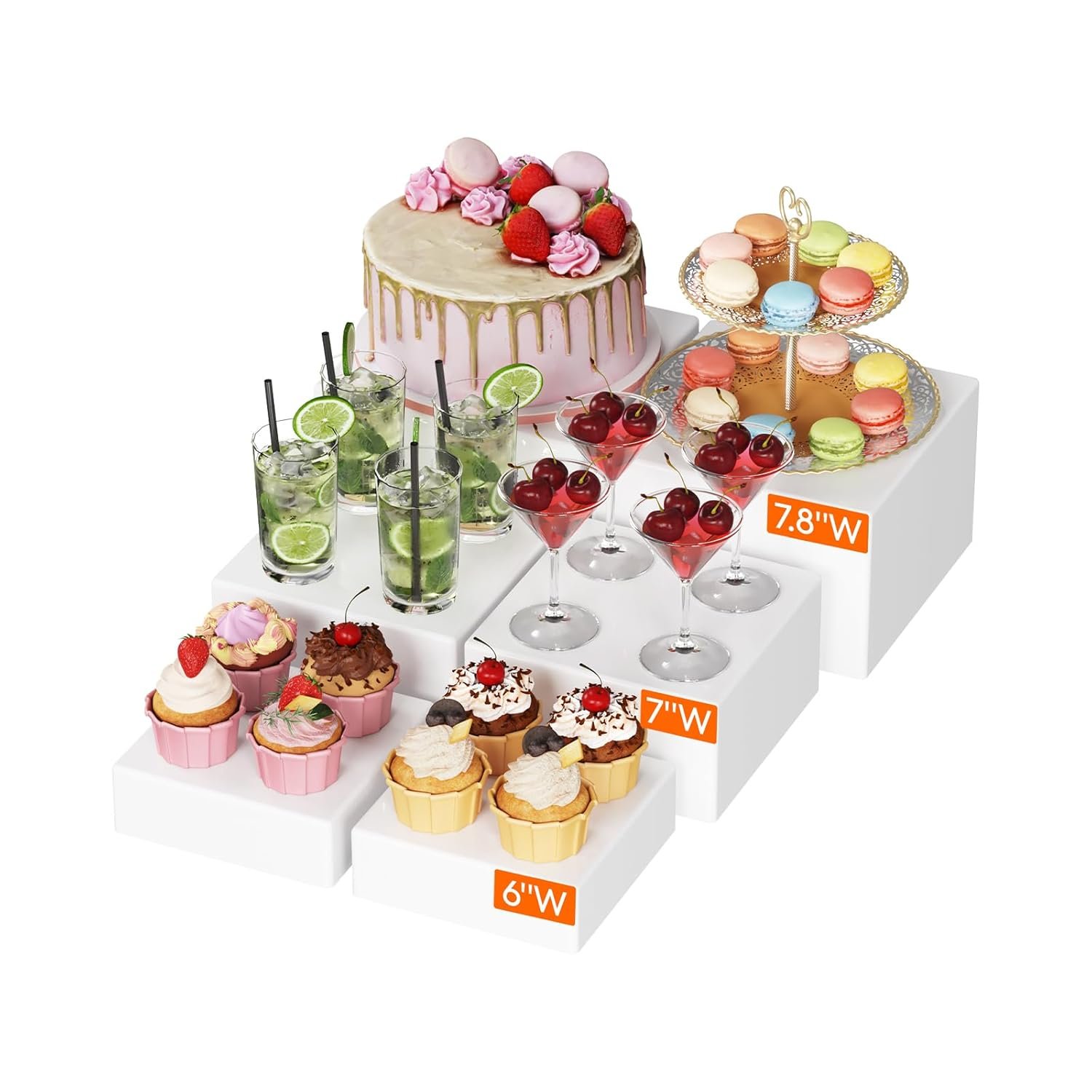 Transform Your Buffet Table with Elegant Nesting Risers
