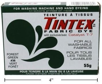 Transform Fabrics with Tintex Forest Green Dye