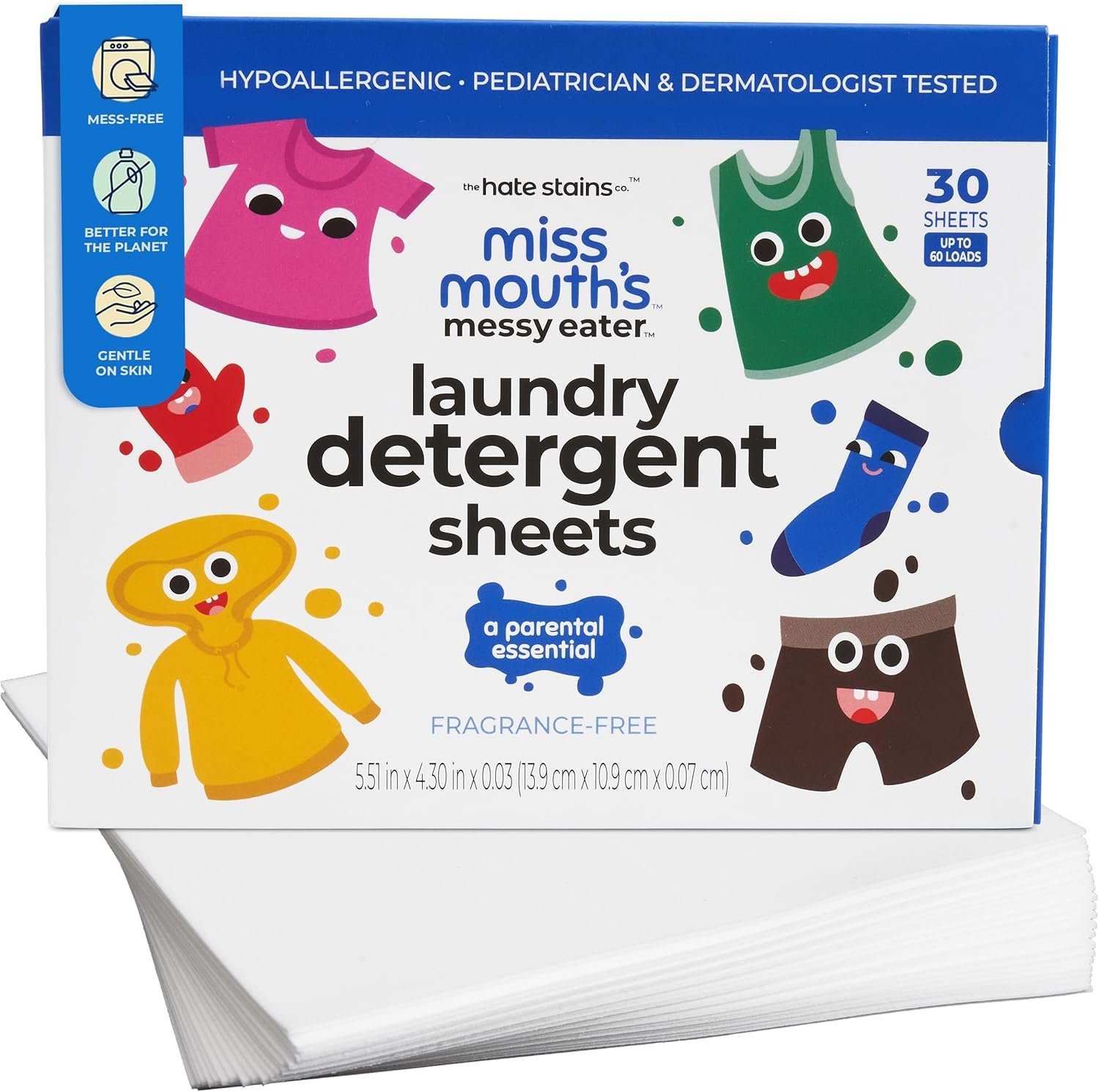 Travel-Ready Detergent Sheets for Messy Kid Stains