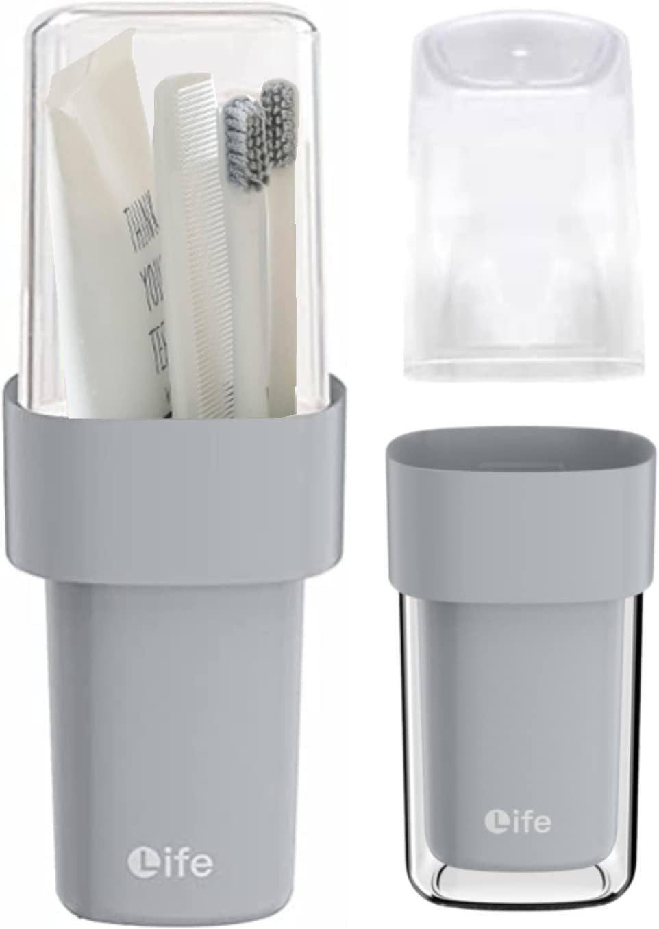 Travel Hygiene Case - 2 Toothbrushes & Essentials