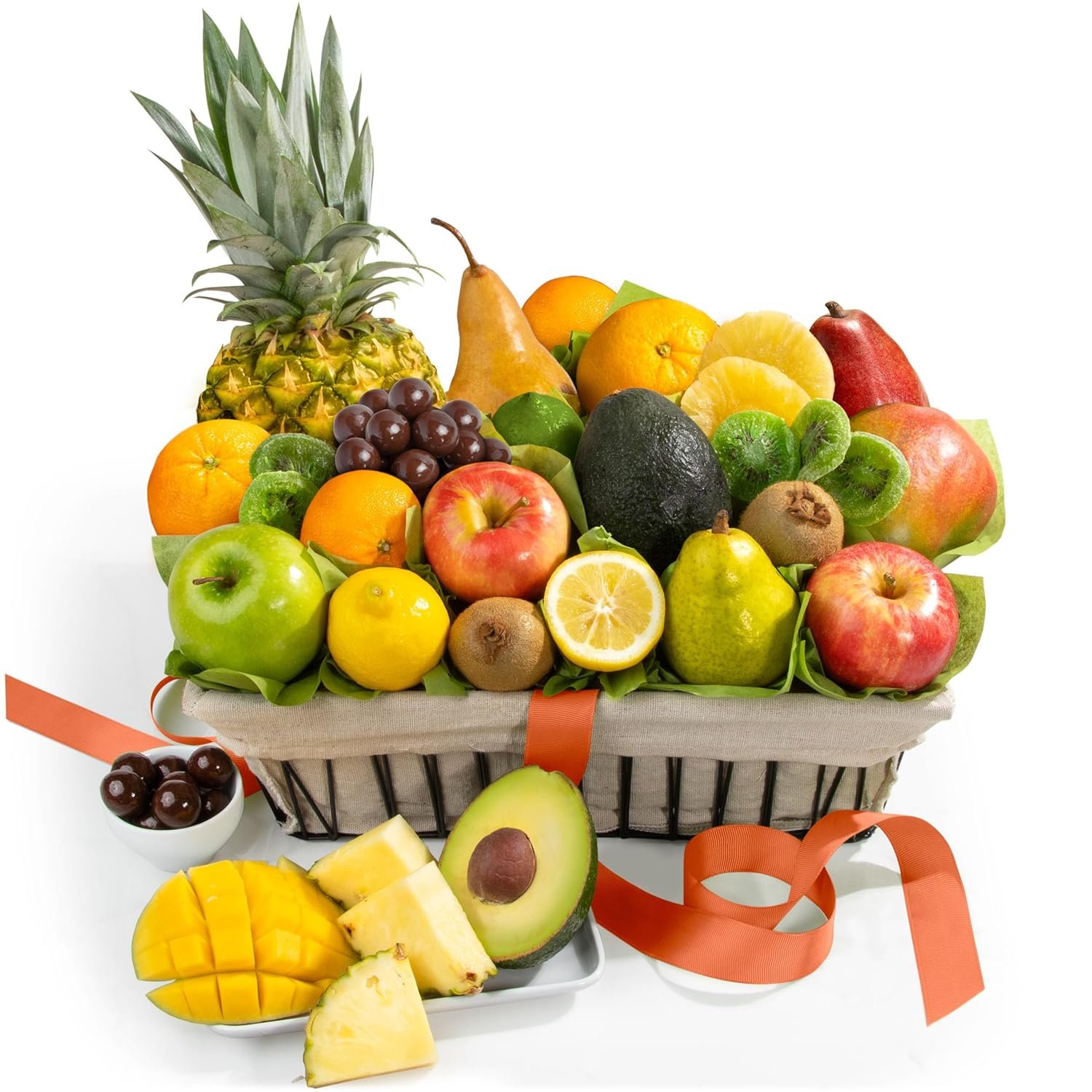 Tropical Fruit Basket Bursting with Freshness