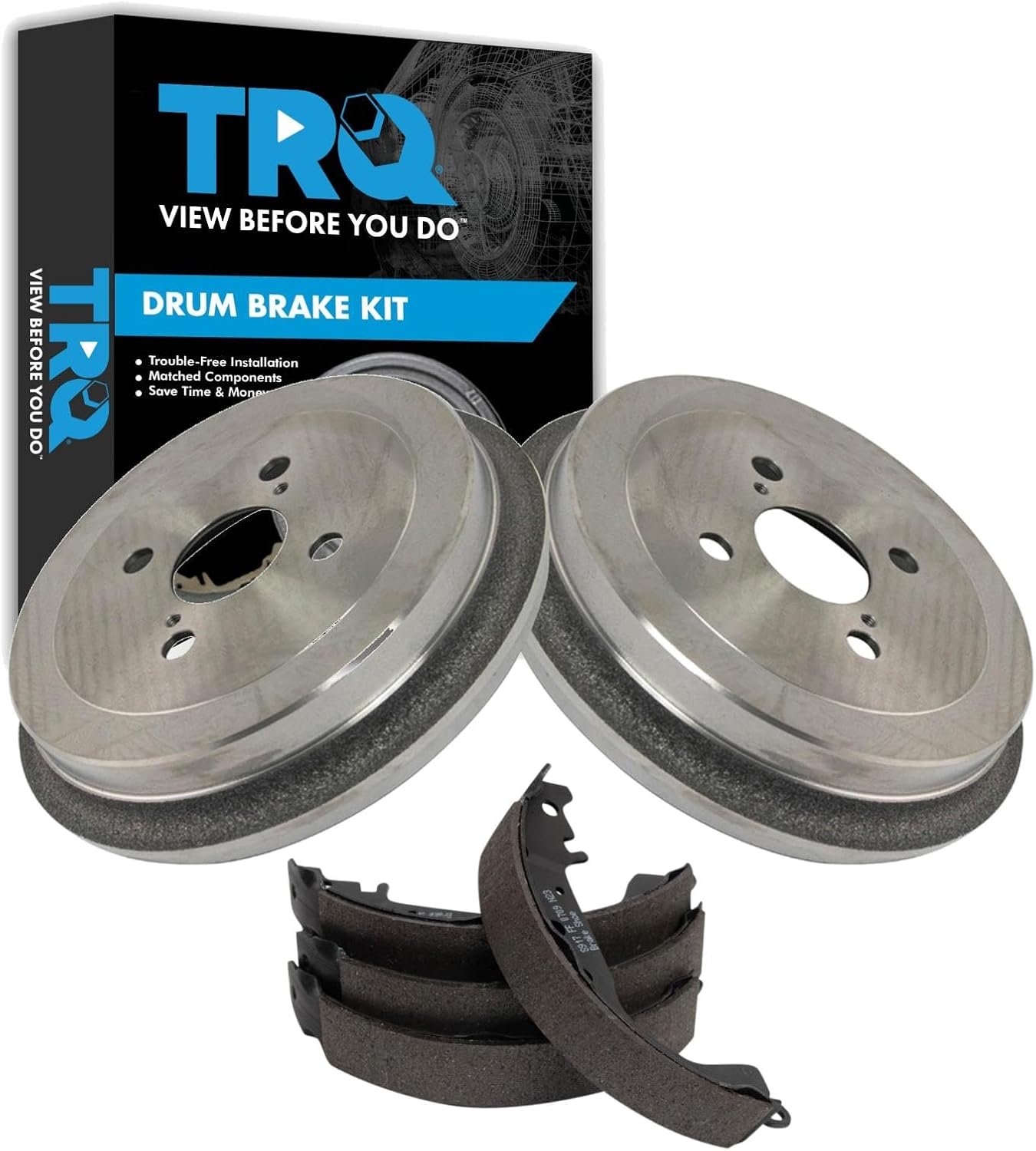 TRQ Rear Brake Kit: Reliable Stop for Your Toyota Yaris