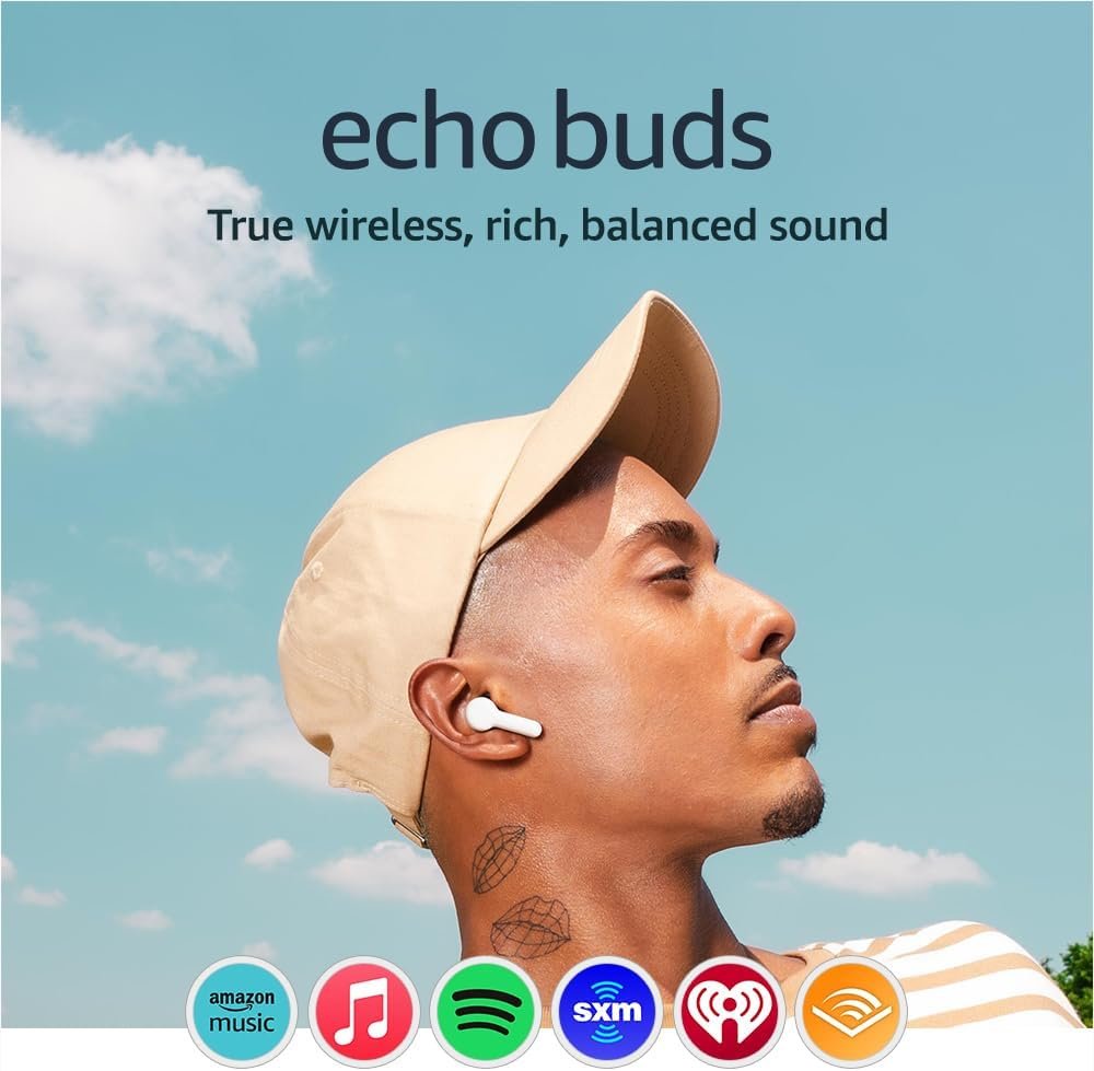 True Wireless Earbuds with Alexa & 20H Battery - Echo Buds