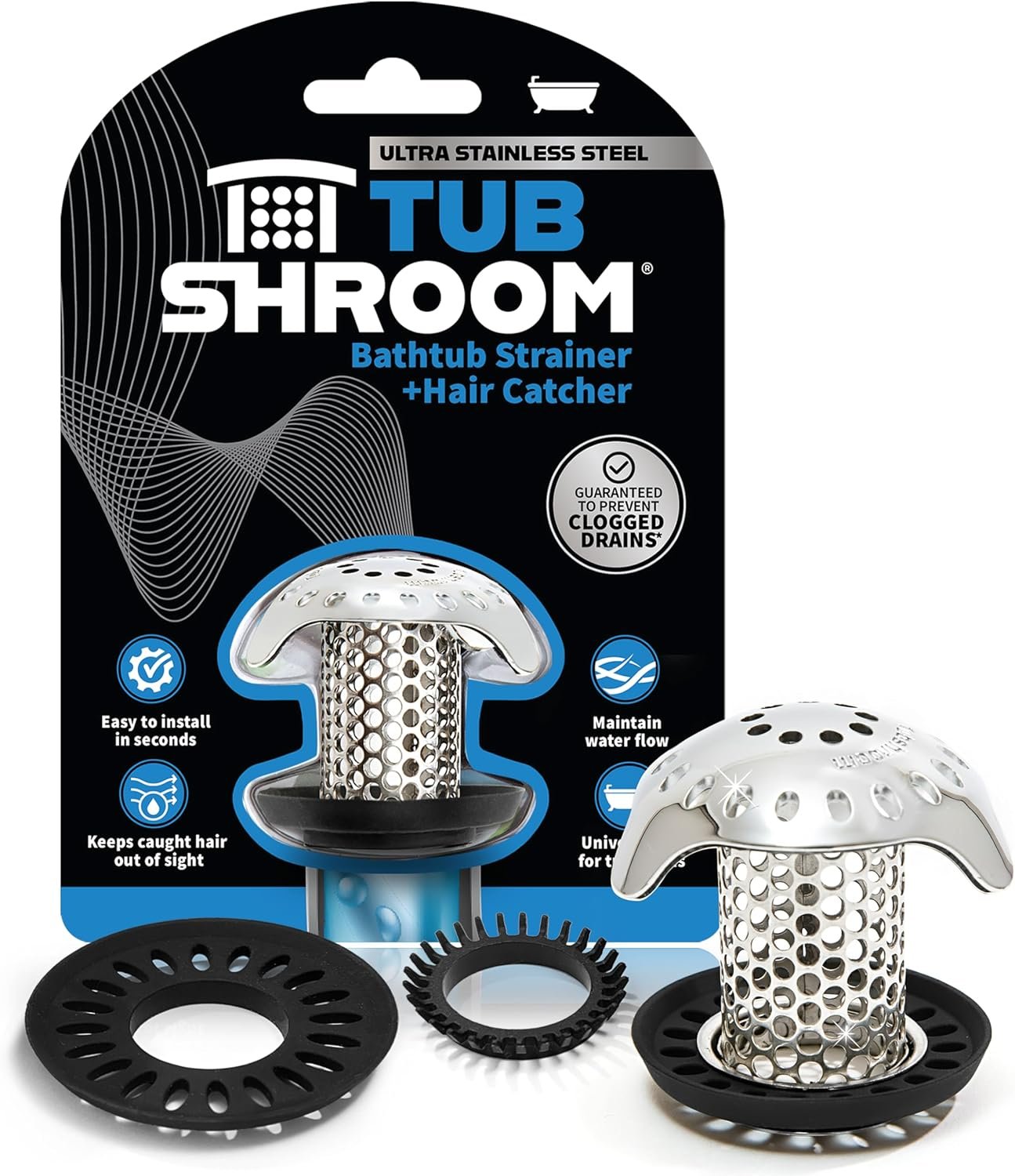 TubShroom: Invisible Hair Catcher for Clog-Free Tubs