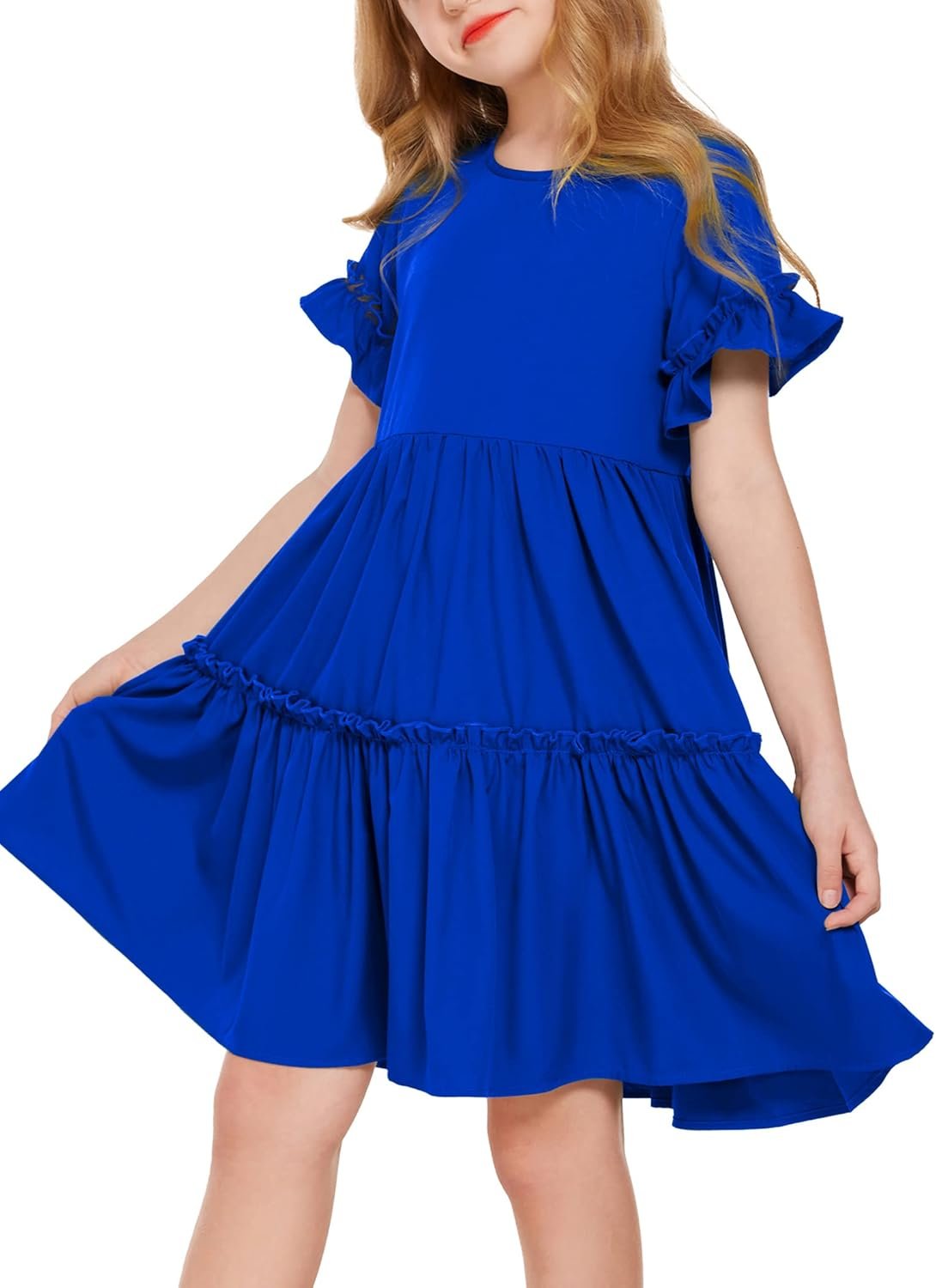 Twirly Swing Dress for Girls - Comfortable A-Style 4-12 Years