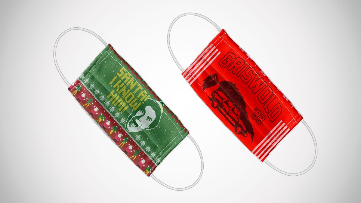 Ugly Christmas Face Masks