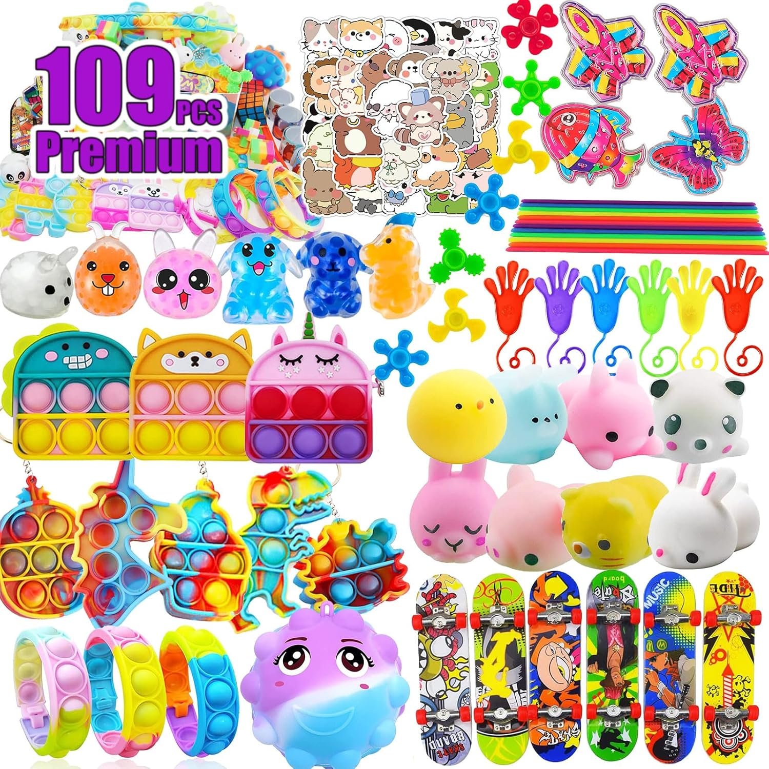 Ultimate Toy Collection: 109 Fidget Party Favors
