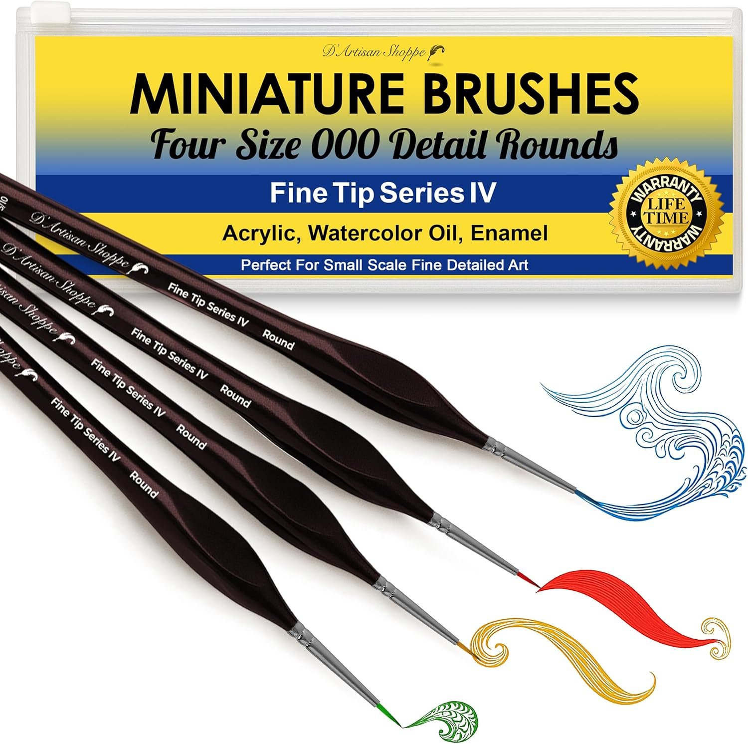 Ultra-Fine Mini Brushes for Detail Model Painting