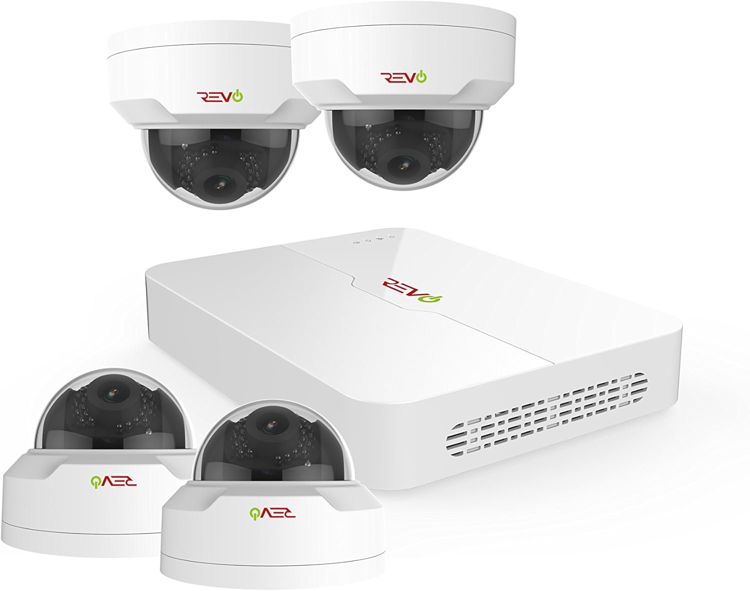 Ultra HD Security: 4K IP NVR System with 4 Weatherproof Cameras