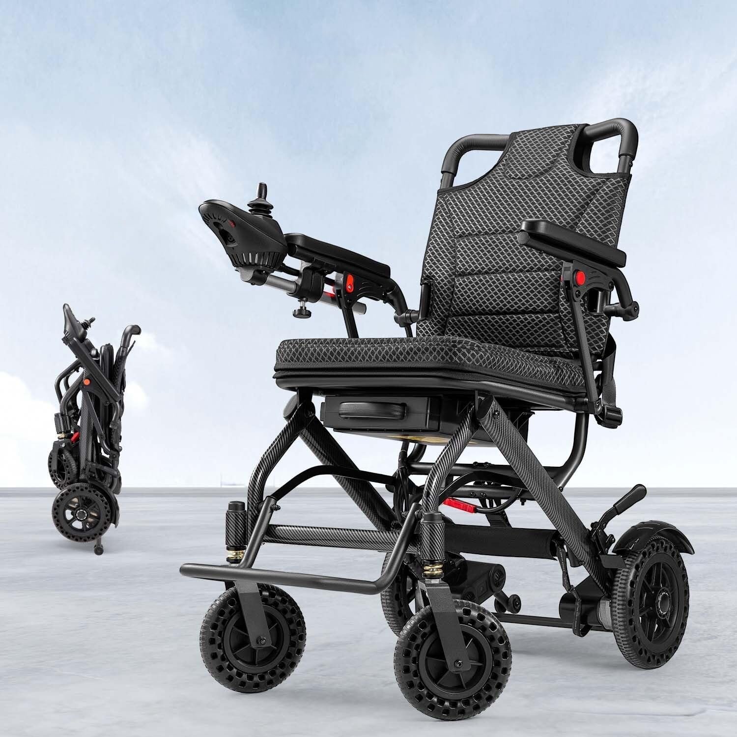 Ultra-Light Electric Wheelchair: 36lbs, Foldable, All-Terrain Mobility