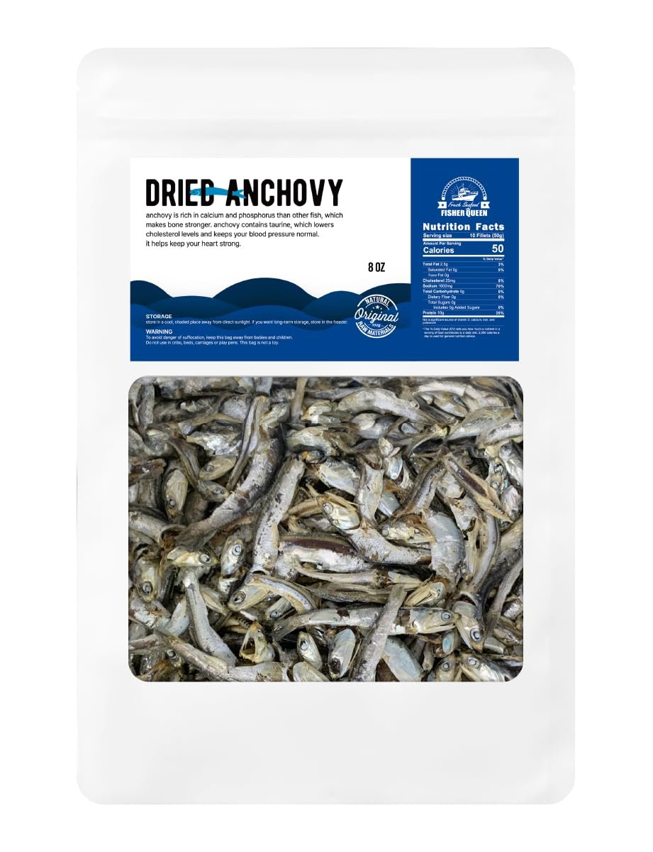 Umami-Rich Korean Dried Anchovies for Broth 8oz