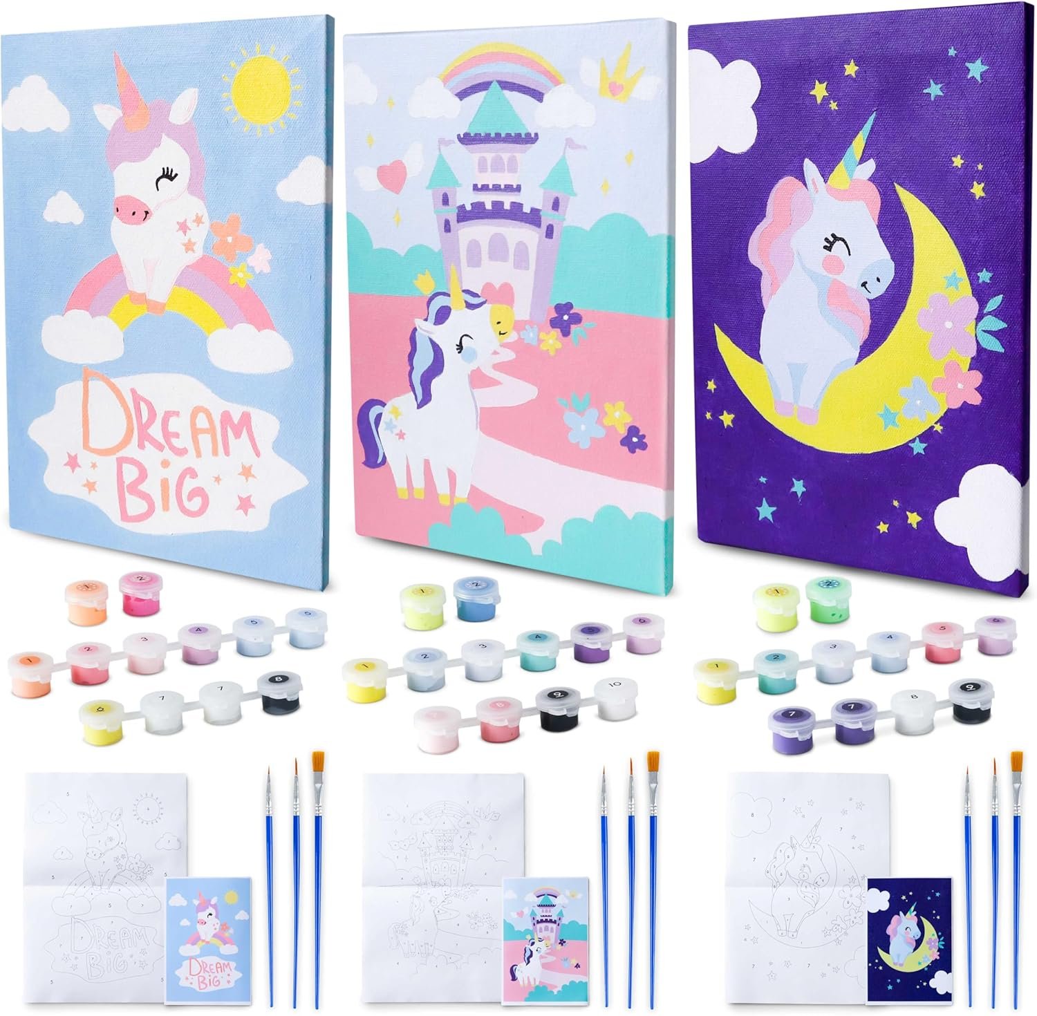 Spark Creativity: Unicorn Paint-by-Numbers Kit for Kids