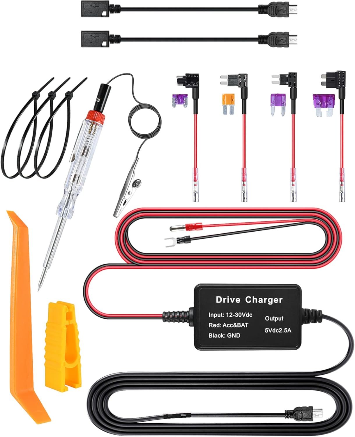 Universal Hardwire Kit for Dash Cams & Radar Detectors