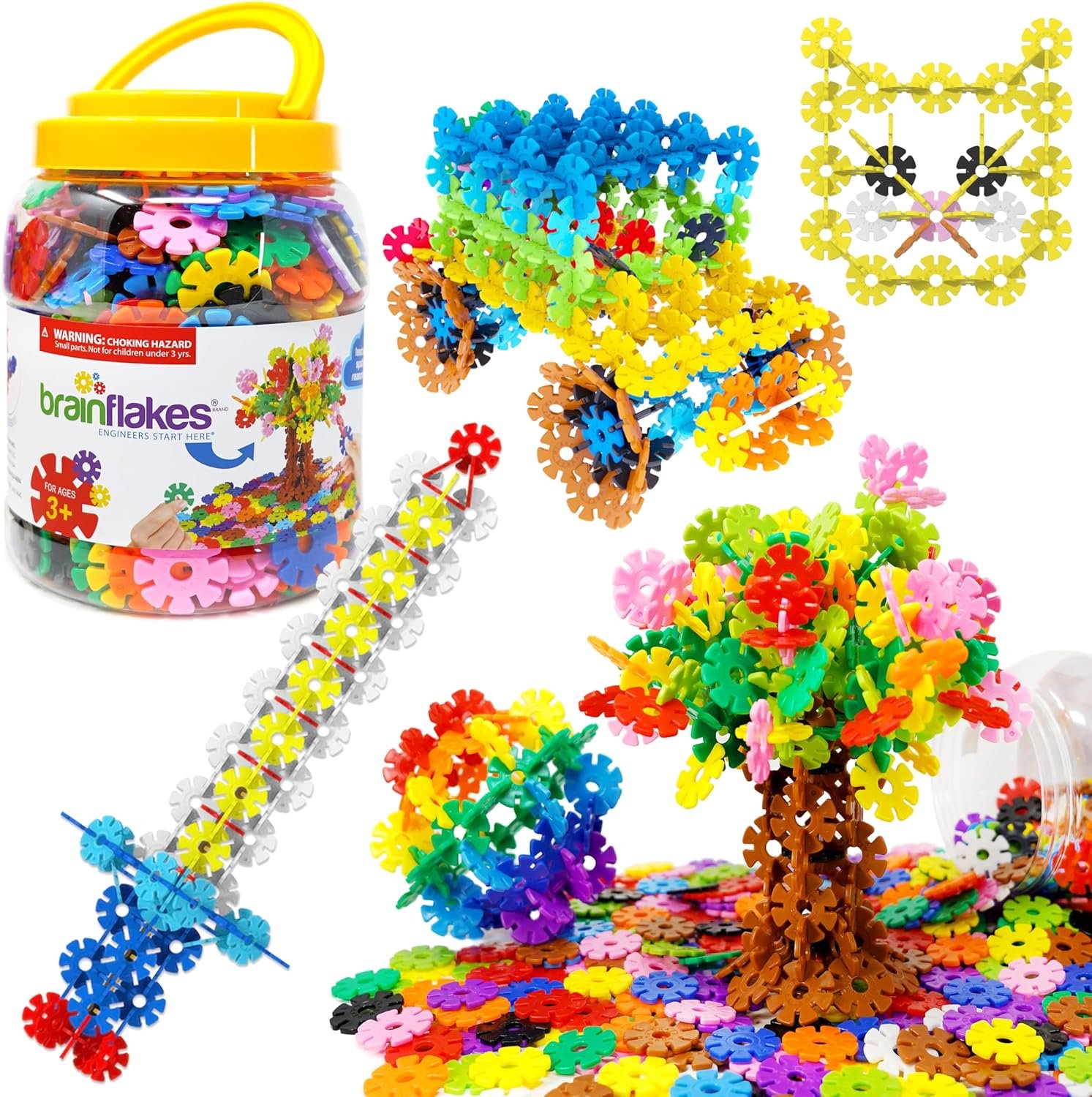 Unleash Creativity with Brain Flakes 500 Piece Set