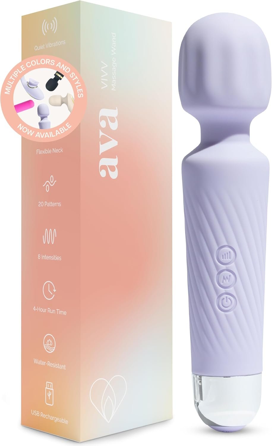 Unleash Pleasure: Ava Vibrator with 20 Patterns & 8 Speeds