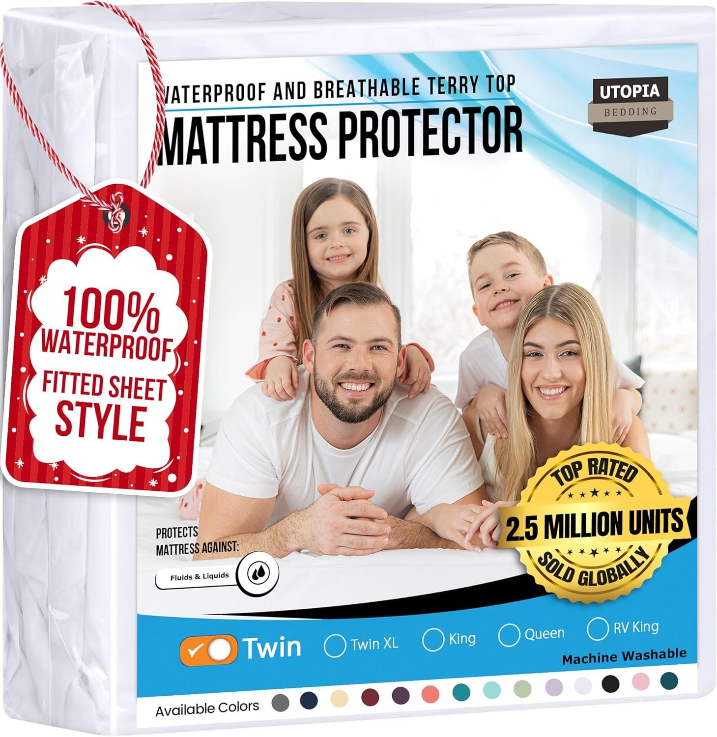 Stay Dry and Comfortable with Utopia Bedding's Waterproof Protector