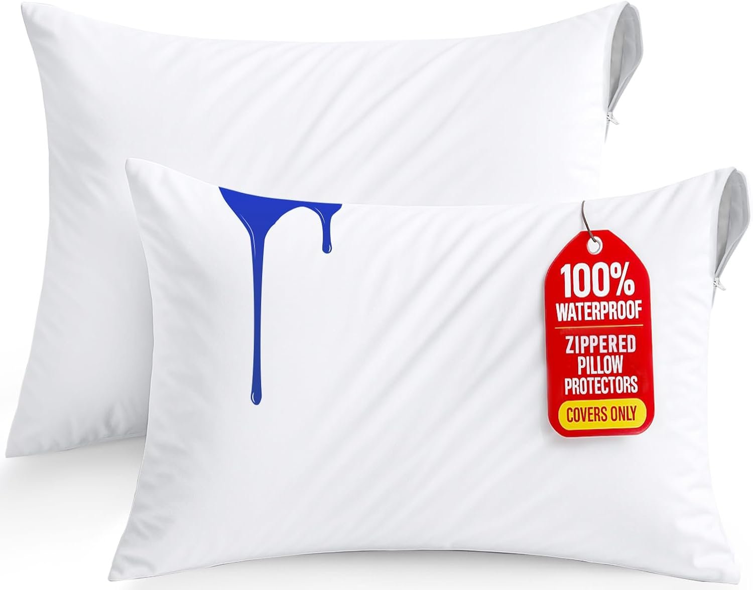Utopia Waterproof Pillow Protectors - Set of 2