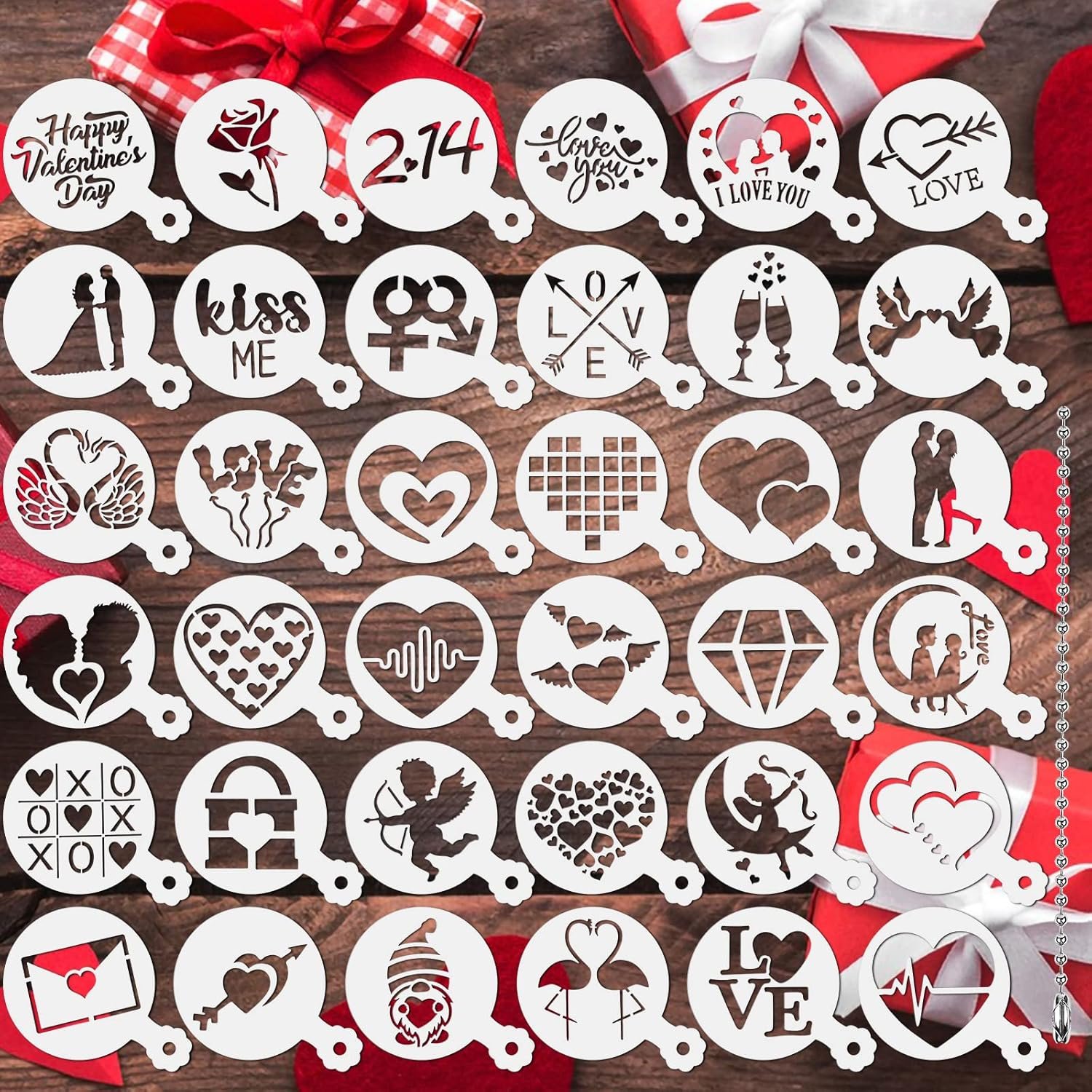 36 Valentine's Day Cookie Stencils for Creative Baking