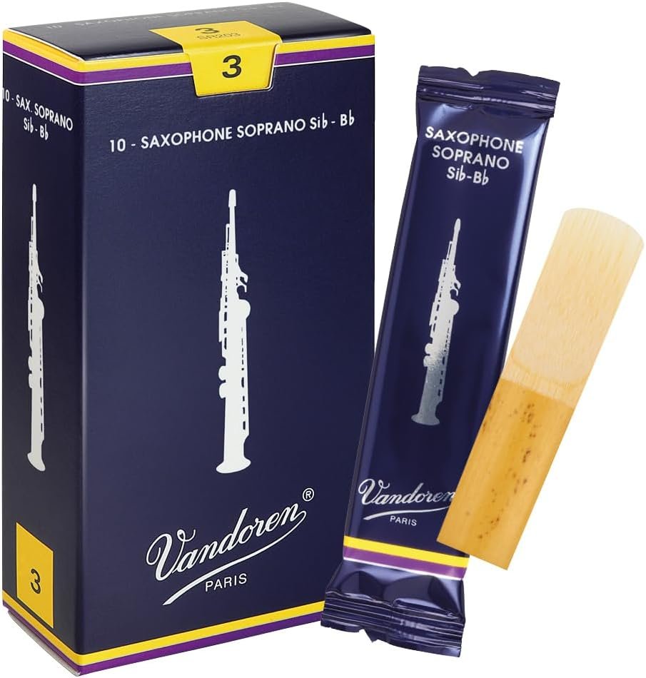 Premium Soprano Sax Reeds - Box of 10 Strength 3
