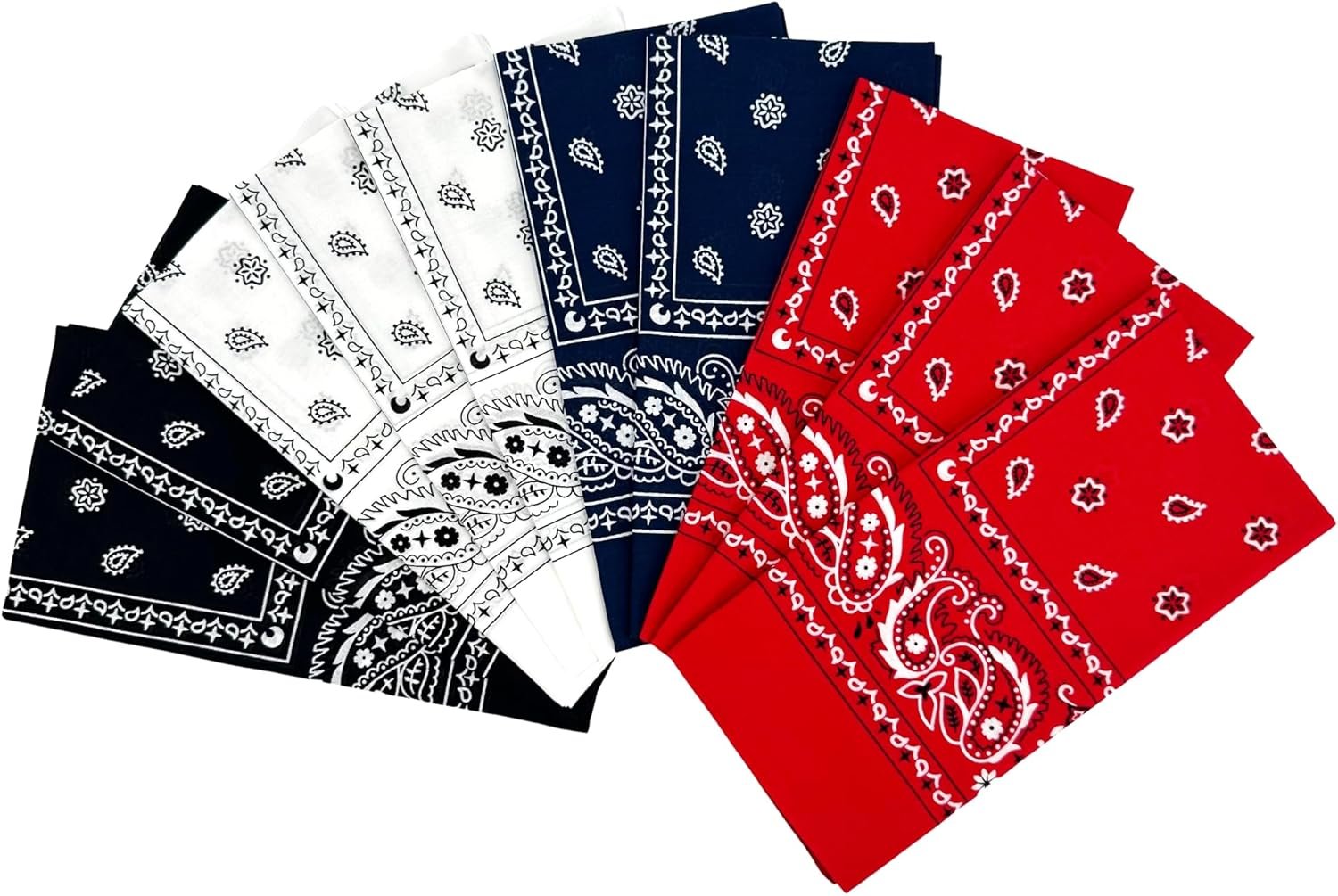 Versatile 100% Cotton Bandanas - Stylish & Functional