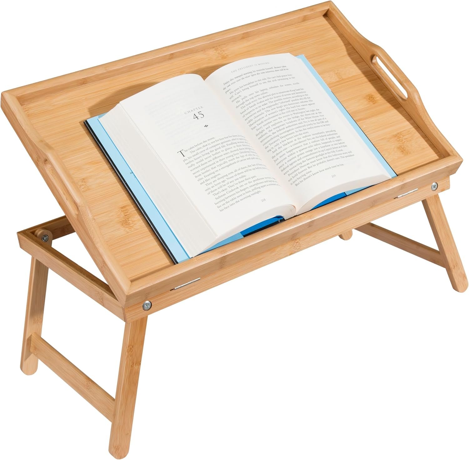 Versatile Bamboo Bed & Lap Tray for Comfortable Use