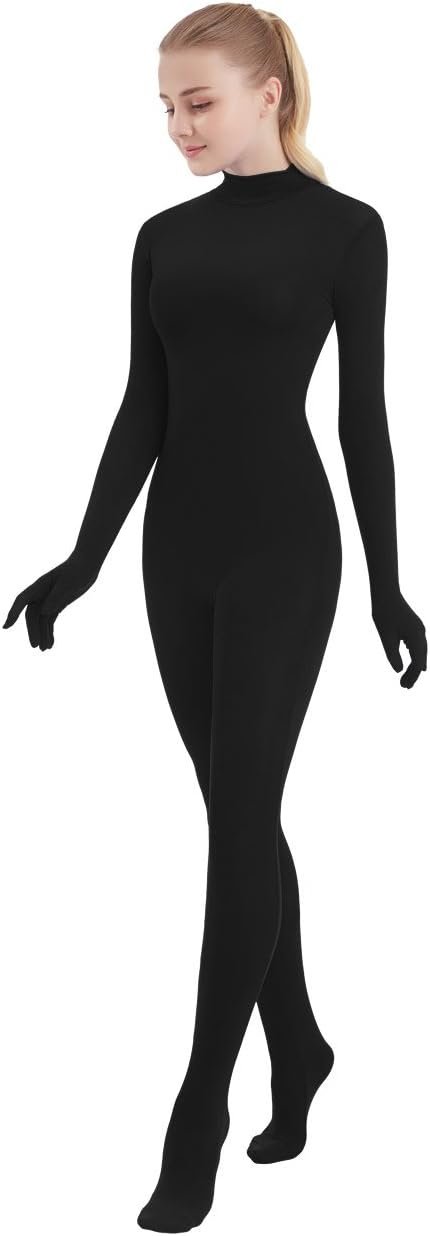 Versatile Full Body Turtleneck Unitard for Dance, Yoga & Cosplay