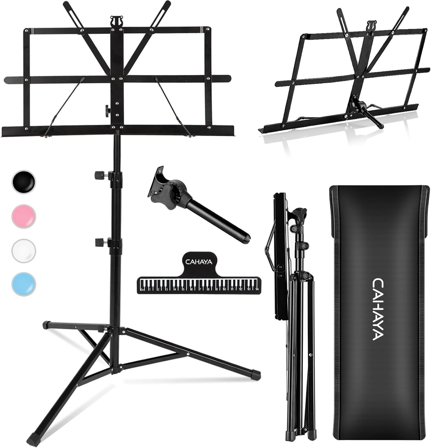 Versatile Portable Sheet Music Stand with Adjustable Height