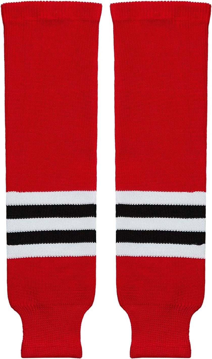 Vibrant Knit Hockey Socks for Junior to Senior Players