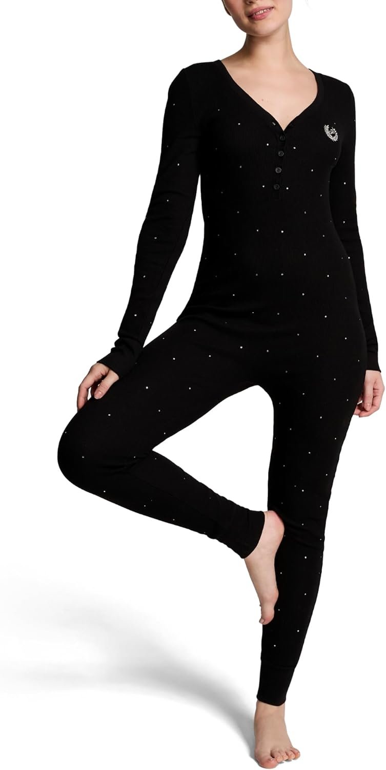 Stay Warm & Cozy in Victoria's Secret PINK Thermal Onesie