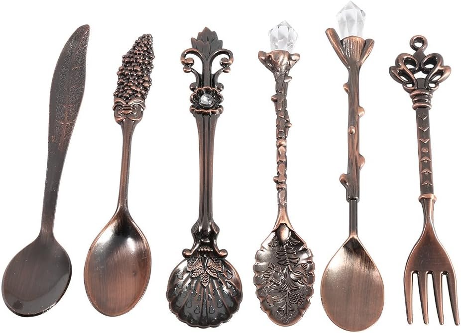 Elegance in Every Bite: Vintage Metal Spoon & Fork Set