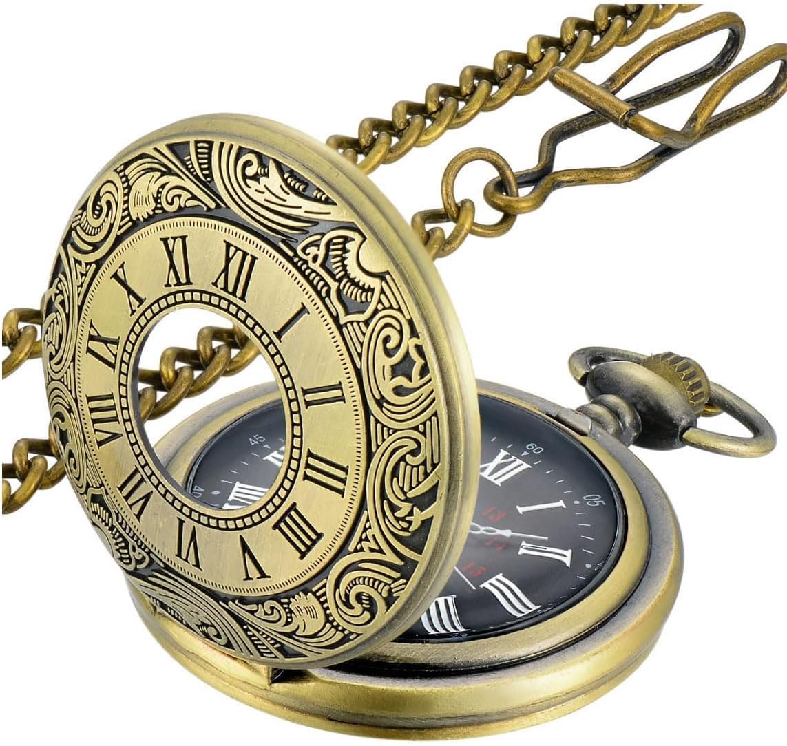 Vintage Pocket Watch with Chain - Perfect Gift for Any Occasion