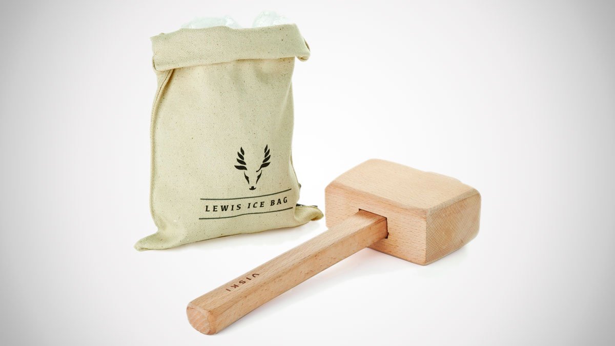 Viski Lewis Bag & Mallet Bartender Kit