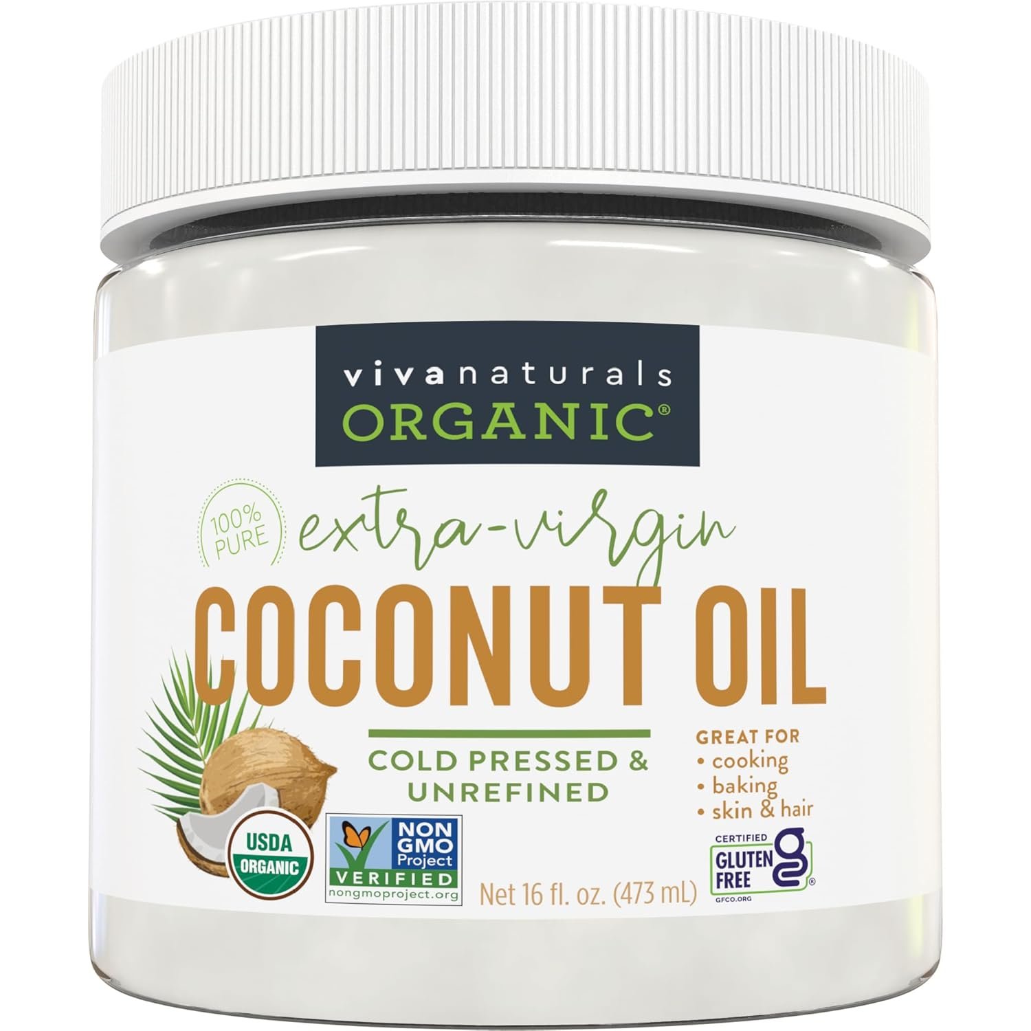 Viva Naturals Organic Coconut Oil - Versatile and Pure