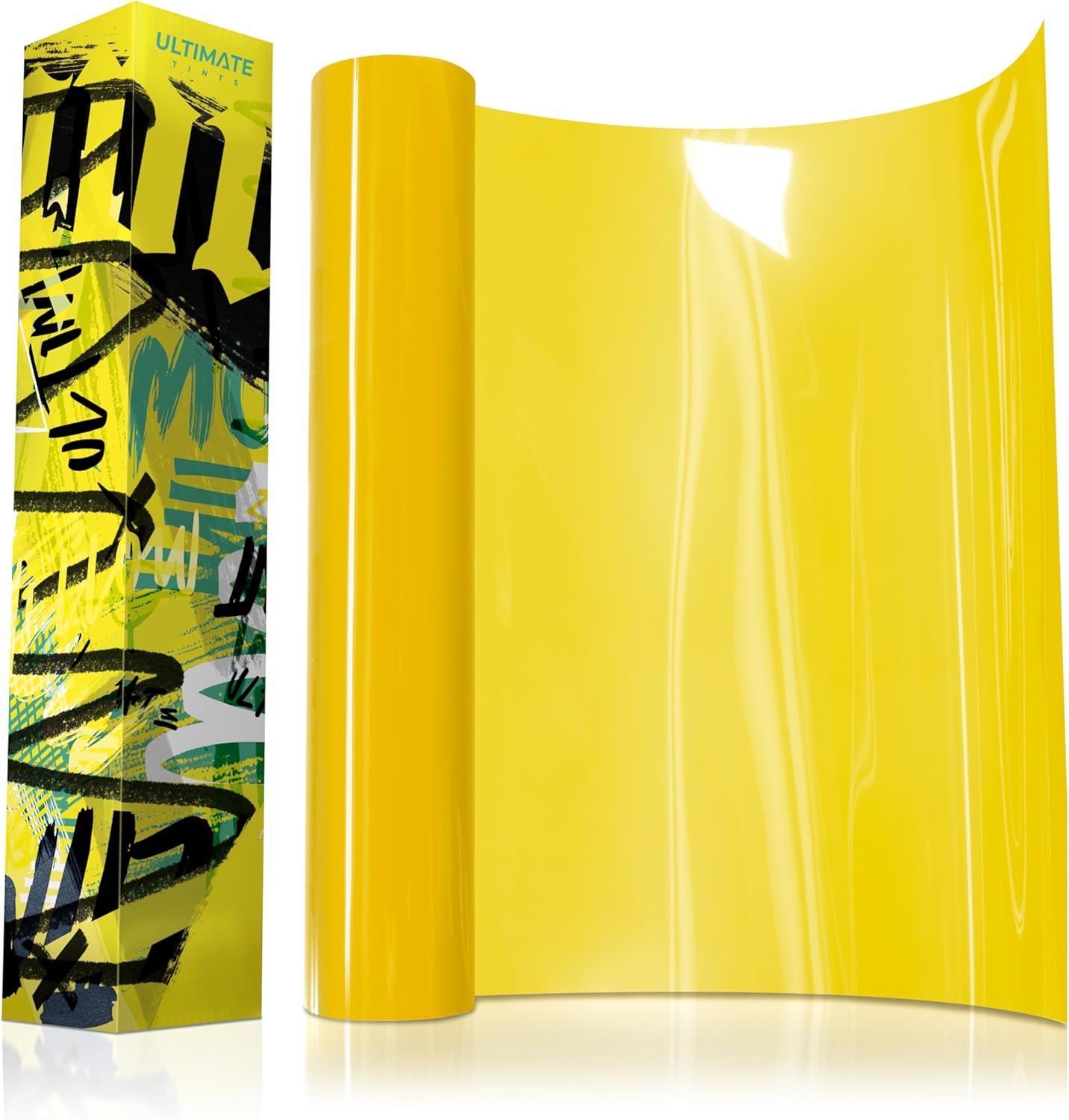 VViViD+ Yellow Tint Vinyl Wrap for Headlights & Taillights